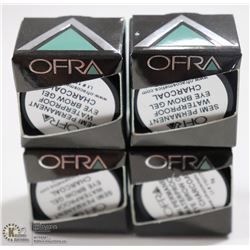 4PK OFRA SEMI PERMANENT EYEBROW GEL; CHARCOAL