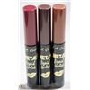 Image 1 : 3PK LA GIRL METAL LIQUID LIPSTICK; 855/ 861 & 866