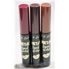 Image 1 : 3PK LA GIRL METAL LIQUID LIPSTICK; 855/ 861 & 866