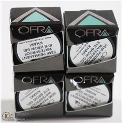 4PK OFRA SEMI PERMANENT EYEBROW GEL; KHAKI