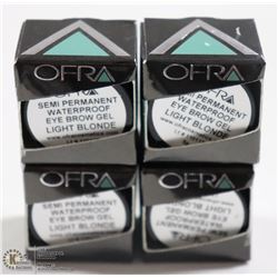 4PK OFRA SEMI PERMANENT EYEBROW GEL; LIGHT BLONDE