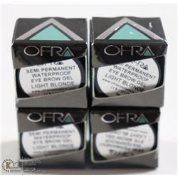 4PK OFRA SEMI PERMANENT EYEBROW GEL; LIGHT BLONDE