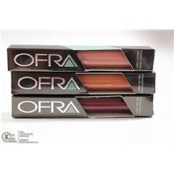 3PK OFRA ASSORTED LONG LASTING LIQUID LIPSTICK