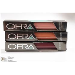 3PK OFRA ASSORTED LONG LASTING LIQUID LIPSTICK