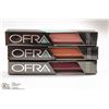 Image 1 : 3PK OFRA ASSORTED LONG LASTING LIQUID LIPSTICK