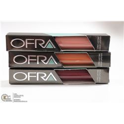 3PK OFRA ASSORTED LONG LASTING LIQUID LIPSTICK