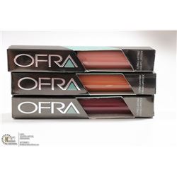 3PK OFRA ASSORTED LONG LASTING LIQUID LIPSTICK