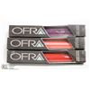 Image 1 : 3PK OFRA ASSORTED LONG LASTING LIQUID LIPSTICK