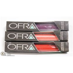 3PK OFRA ASSORTED LONG LASTING LIQUID LIPSTICK