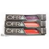 Image 1 : 3PK OFRA ASSORTED LONG LASTING LIQUID LIPSTICK