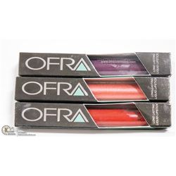 3PK OFRA ASSORTED LONG LASTING LIQUID LIPSTICK