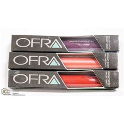 3PK OFRA ASSORTED LONG LASTING LIQUID LIPSTICK