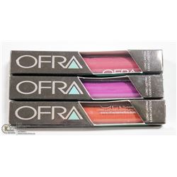 3PK OFRA ASSORTED LONG LASTING LIQUID LIPSTICK