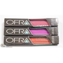3PK OFRA ASSORTED LONG LASTING LIQUID LIPSTICK