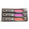 Image 1 : 3PK OFRA ASSORTED LONG LASTING LIQUID LIPSTICK