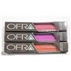 Image 1 : 3PK OFRA ASSORTED LONG LASTING LIQUID LIPSTICK