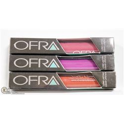 3PK OFRA ASSORTED LONG LASTING LIQUID LIPSTICK