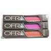 Image 1 : 3PK OFRA ASSORTED LONG LASTING LIQUID LIPSTICK