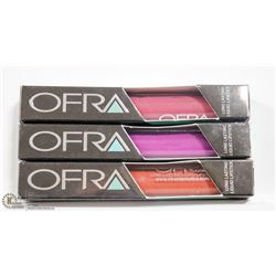 3PK OFRA ASSORTED LONG LASTING LIQUID LIPSTICK