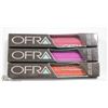 Image 1 : 3PK OFRA ASSORTED LONG LASTING LIQUID LIPSTICK