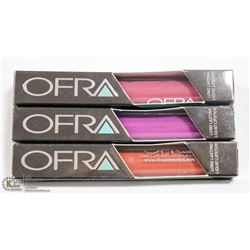 3PK OFRA ASSORTED LONG LASTING LIQUID LIPSTICK
