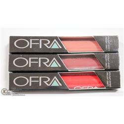 3PK OFRA ASSORTED LONG LASTING LIQUID LIPSTICK