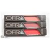 Image 1 : 3PK OFRA ASSORTED LONG LASTING LIQUID LIPSTICK