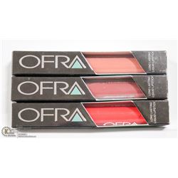 3PK OFRA ASSORTED LONG LASTING LIQUID LIPSTICK