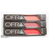 Image 1 : 3PK OFRA ASSORTED LONG LASTING LIQUID LIPSTICK