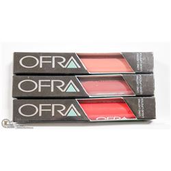 3PK OFRA ASSORTED LONG LASTING LIQUID LIPSTICK