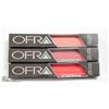 Image 1 : 3PK OFRA ASSORTED LONG LASTING LIQUID LIPSTICK