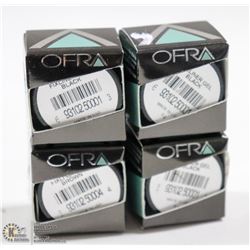 4PK OFRA SEMI PERMANENT EYEBROW GEL; BLACK/ BROWN