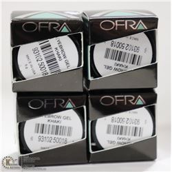 4PK OFRA SEMI PERMANENT EYEBROW GEL; KHAKI