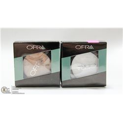2PK OFRA EYE SHADOW; MILLENNIUM WHITE & GOLD RUSH