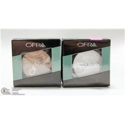 2PK OFRA EYE SHADOW; MILLENNIUM WHITE & GOLD RUSH