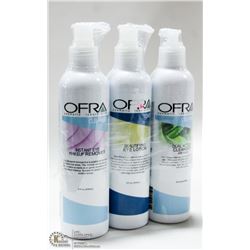 3PK OFRA TONER/ CLEANSERS;  INSTANT EYE MAKEUP