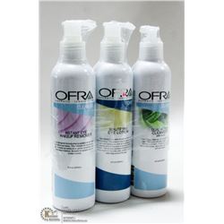 3PK OFRA TONER/ CLEANSERS;  INSTANT EYE MAKEUP