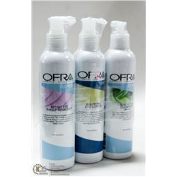 3PK OFRA TONER/ CLEANSERS;  INSTANT EYE MAKEUP