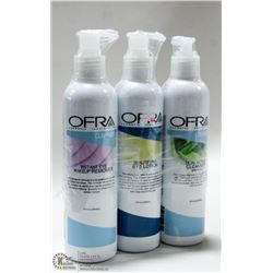 3PK OFRA TONER/ CLEANSERS;  INSTANT EYE MAKEUP