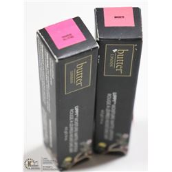 2PK BUTTER LONDON LIPPY MOISTURE MATTE LIPSTICK;
