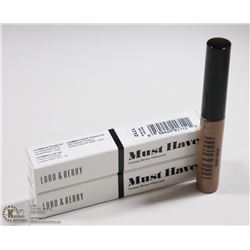 2PK LORD & BERRY MUST HAVE TINTED BROW MASCARA;