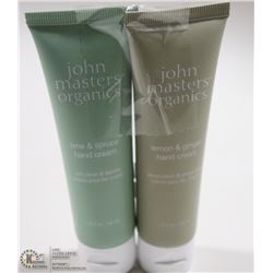 2PK JOHN MASTERS ORGANICS HAND CREAM; LIME & SPRUCE