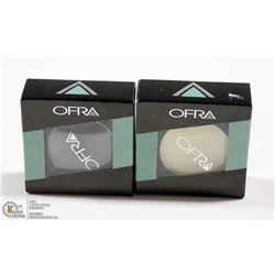 2PK OFRA EYE SHADOW SET; BUTTERCUP & IRON
