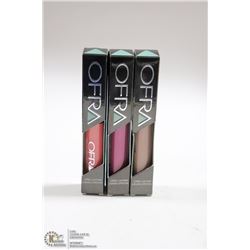 3PK OFRA ASSORTED LONG LASTING LIQUID LIPSTICK