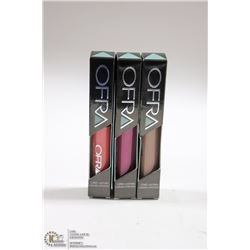 3PK OFRA ASSORTED LONG LASTING LIQUID LIPSTICK