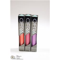 3PK OFRA ASSORTED LONG LASTING LIQUID LIPSTICK