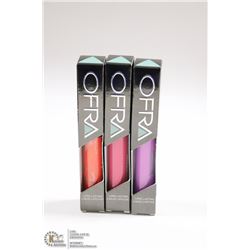 3PK OFRA ASSORTED LONG LASTING LIQUID LIPSTICK
