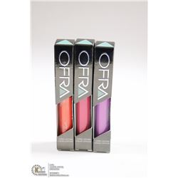 3PK OFRA ASSORTED LONG LASTING LIQUID LIPSTICK