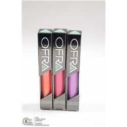 3PK OFRA ASSORTED LONG LASTING LIQUID LIPSTICK