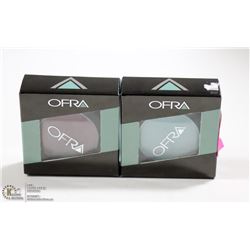 2PK OFRA EYE SHADOW SET; TURQUOISE & PLUM